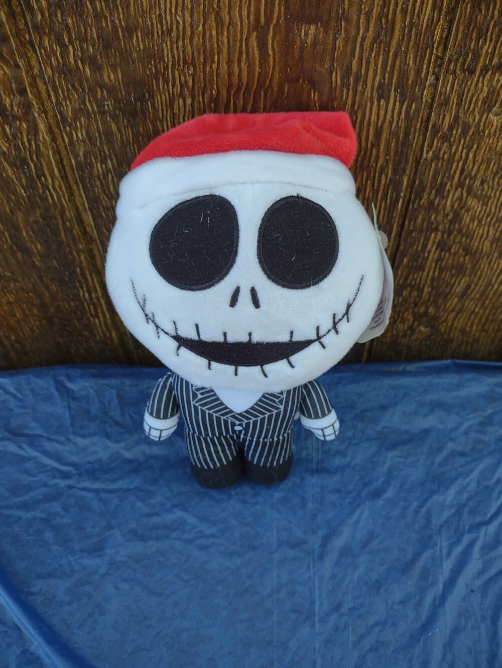 Disney Nightmare Before Christmas 9" Jack Skellington Santa Hat Plush - NWT